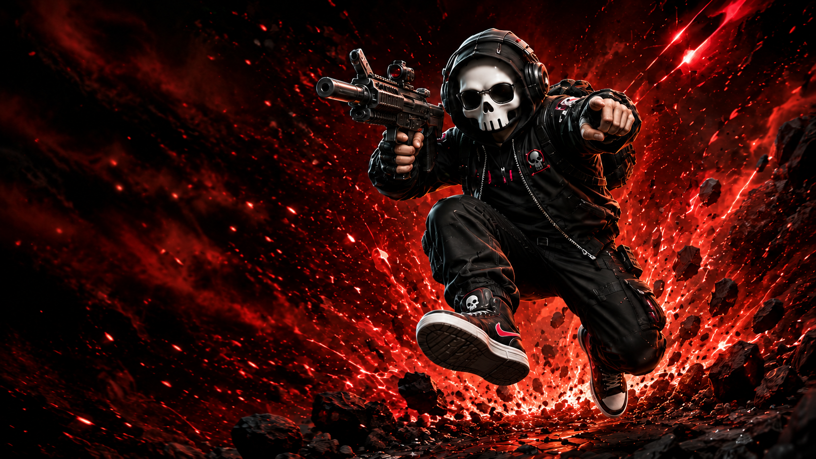 UI BUDDY skull mascot