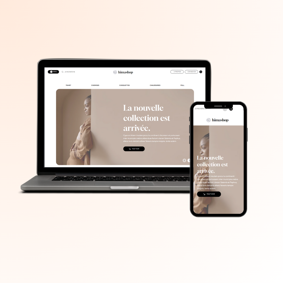 Modèle de site Wix Studio pour une boutique en ligne