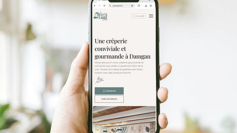 Le site internet Wix Studio pour ce restaurant