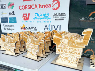 Rallye National Di Balagna : de superbes trophées en bois pour les vainqueurs !
