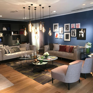 Espace canapé élégant et contemporain