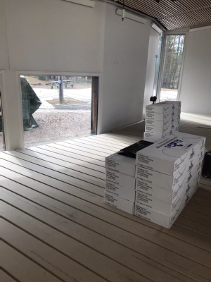 Processbild av golvet