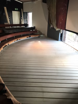 Processbild av golvet