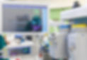Anaesthetic Machine and Patient Monitoring System inside modern operating room. Anaesthesi