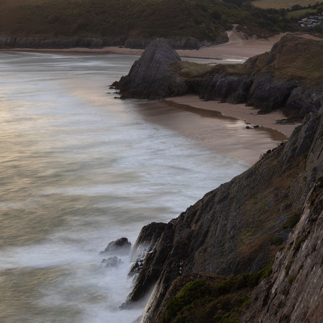 3 Cliffs Bay - one stormy evening