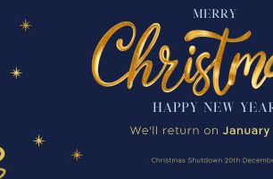 Holiday Notice: Christmas Shutdown Period