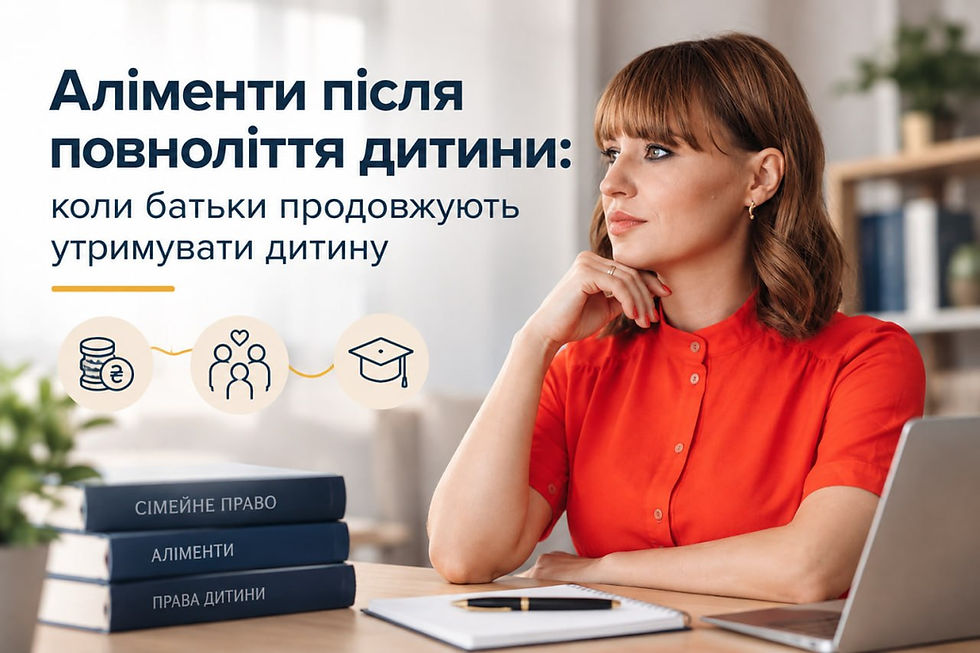 Аліменти після 18 років. Особливості та інструменти стягнення