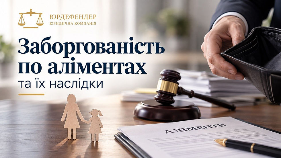 Заборгованість по аліментах та їх наслідки