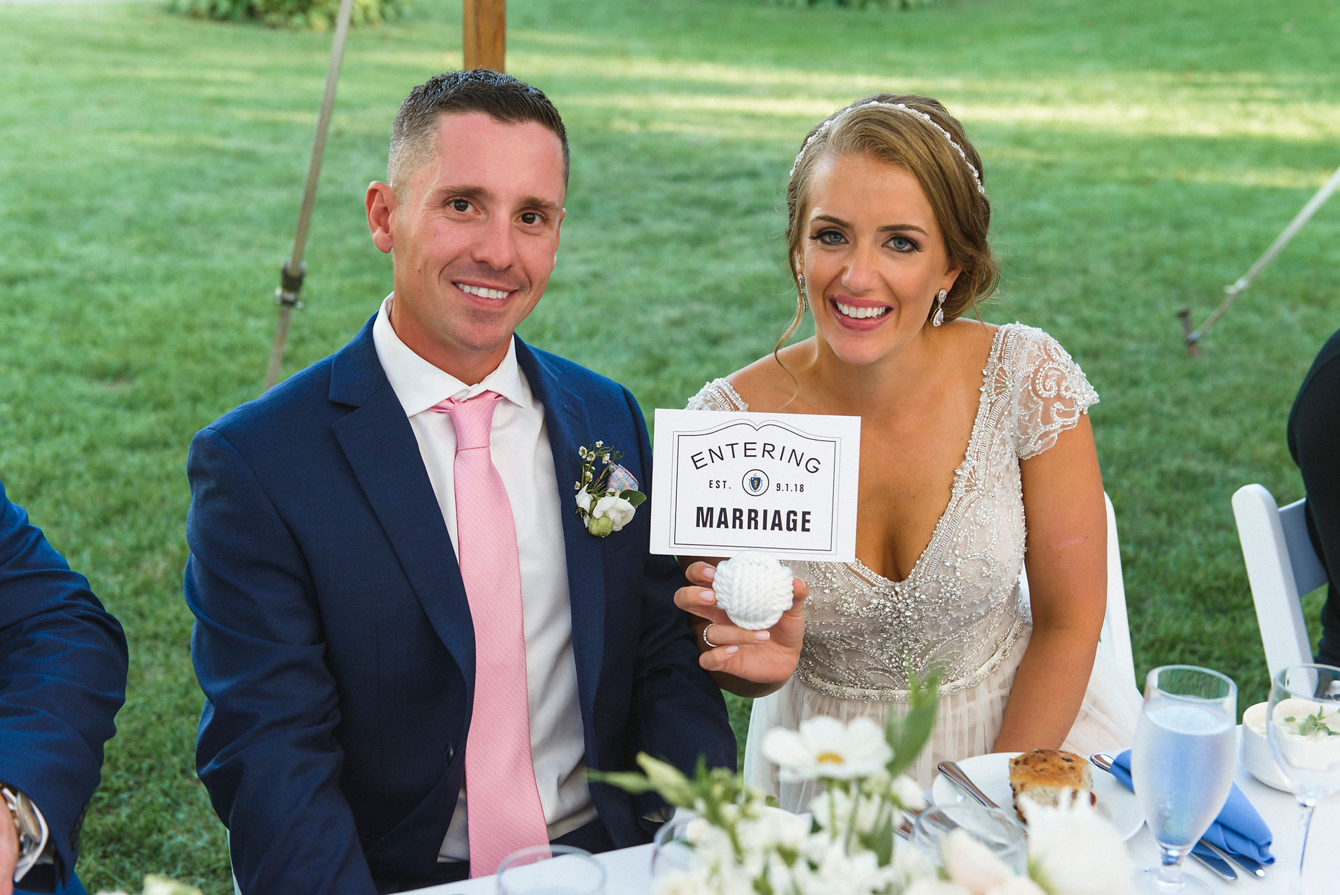 A wedding reception at the Harbor View Hotel on Martha's Vineyard photo by David Welch Photography
