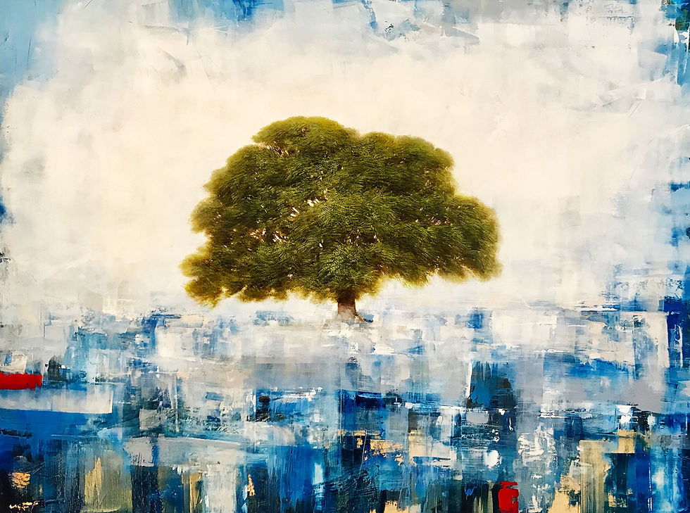 Jessica Pisano painting for David Welch Photography studio