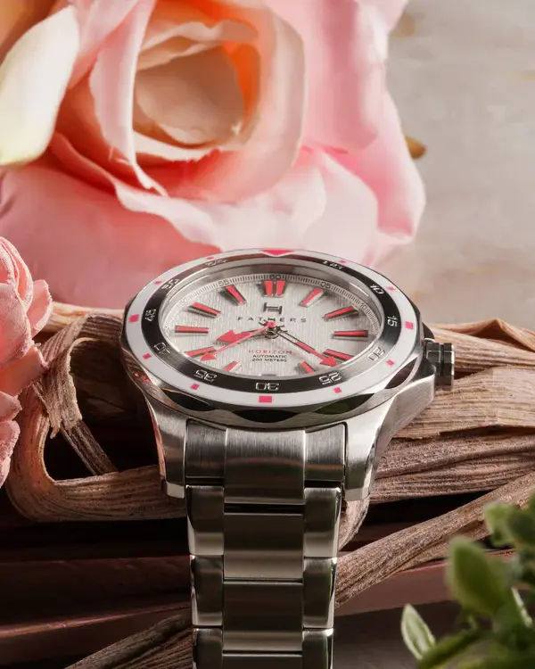 Thumbnail: Fathers Diver Horizon Silver Rose Auto Swiss Made
