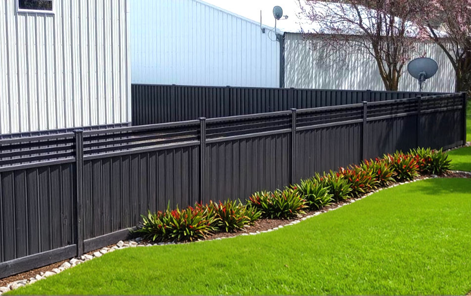 ColorMAX steel sheet fencing made from genuine Colorbond steel from Australia. Long lasting, Easy maintenance, fire resistant, and 5 layers of protection.