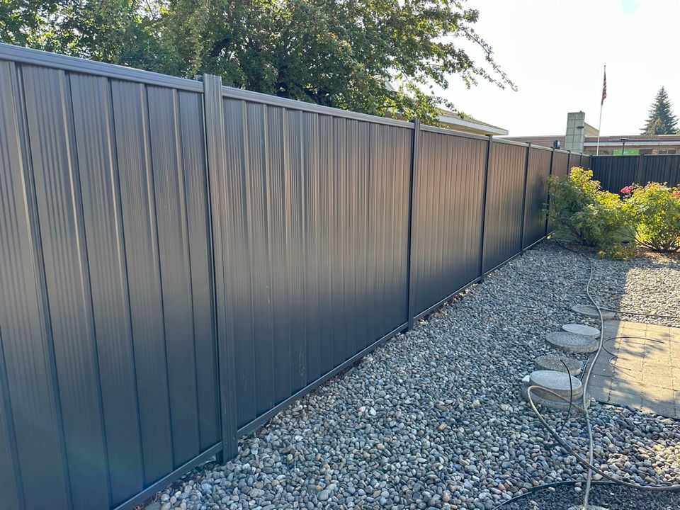 ColorMAX steel sheet fencing made from genuine Colorbond steel from Australia.  Long lasting, Easy maintenance, fire resistant, and 5 layers of protection.