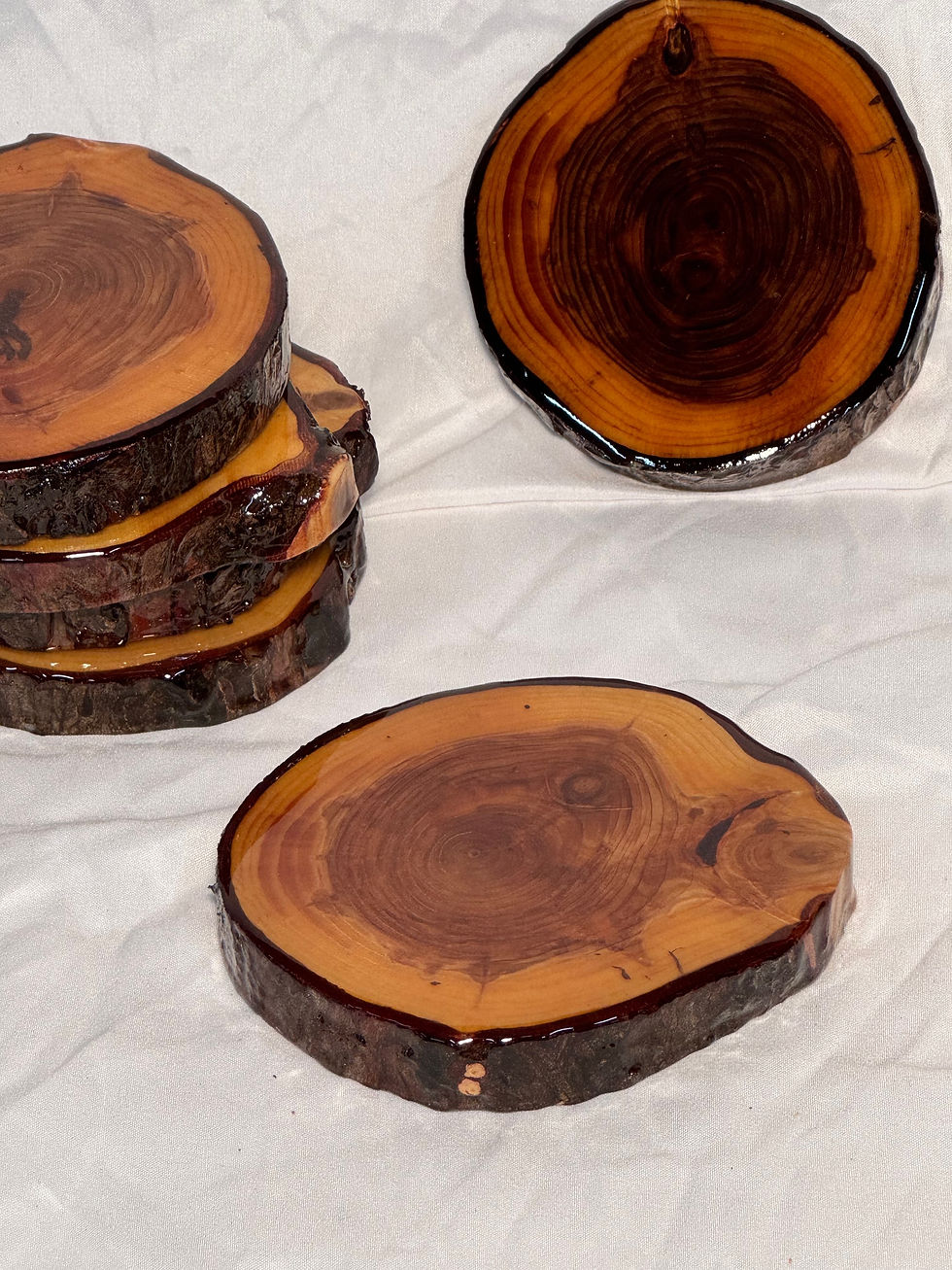 Thumbnail: Cedar drink coasters (set of 4)