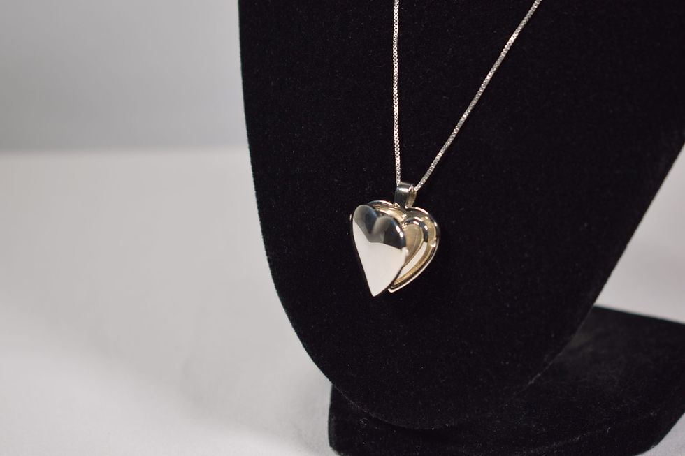 Thumbnail: Open Lock Heart DNA Pendant