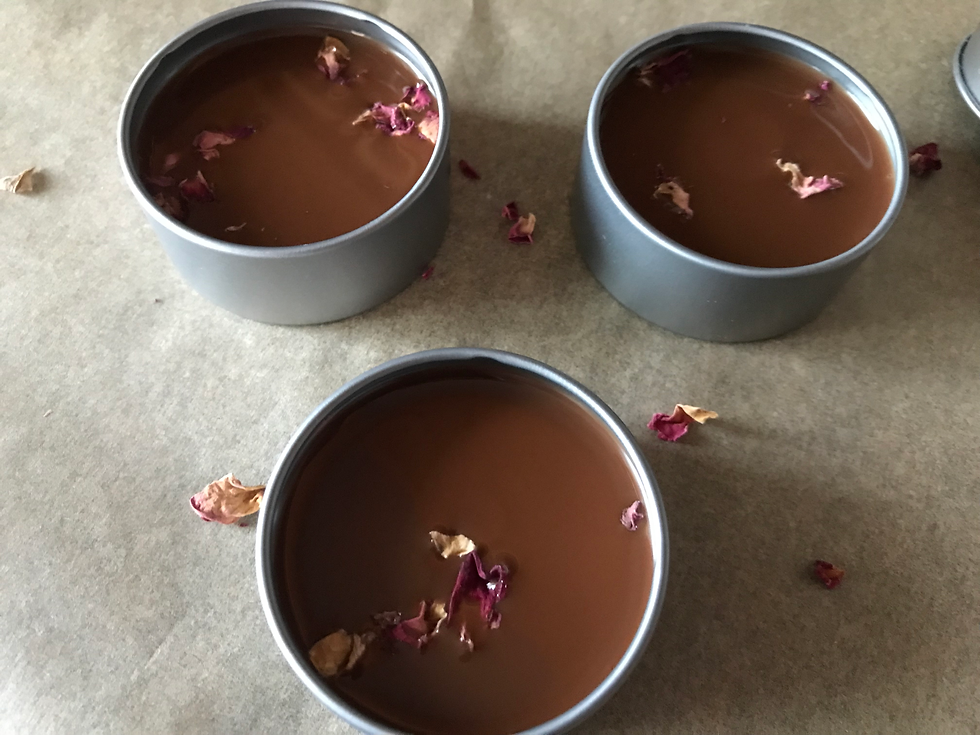 Chocolate Peppermint Rose Lip Balm