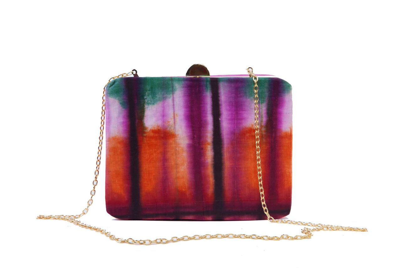 Lola Rainbow Box Clutch