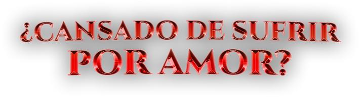 cansado de sufrir por amor