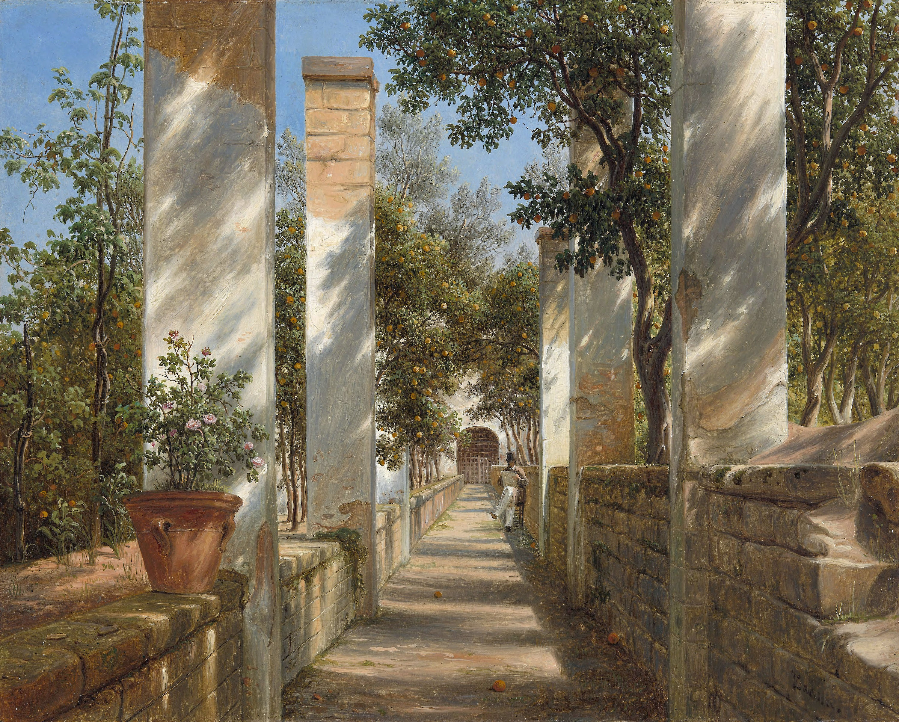 30 Peças - Pérgola com laranjas