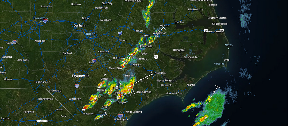 Radar Update Sunday 3:45 PM: A few scattered showers and thunderstorms remain