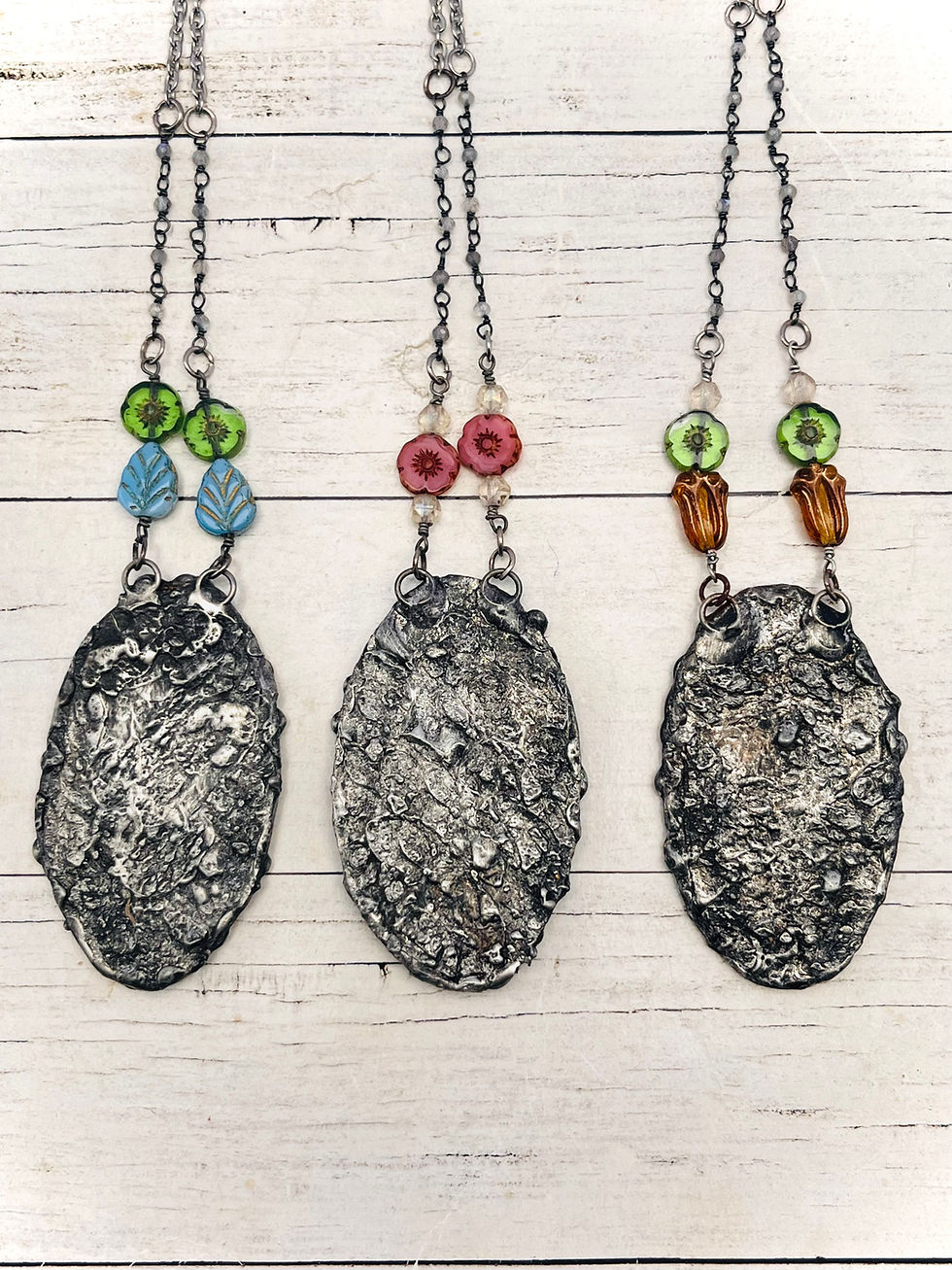 Thumbnail: Vintage Tin Necklaces