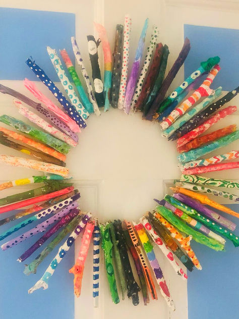 Sticks all over your yard Wreath