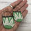 Thumbnail: Large Half Oval Swingers - Green & White