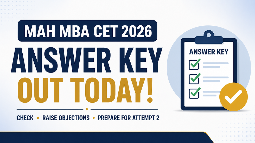 MAH MBA CET 2026 Answer Key OUT Today: Check, Objections & Attempt 2 Guide