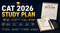 CAT 2026 Study Plan — Complete 6-Month Week-by-Week Preparation Schedule
