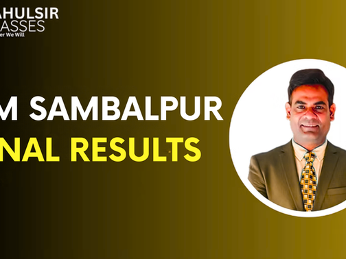 IIM Sambalpur Final Results 