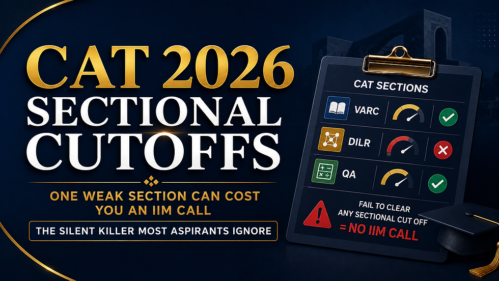 CAT 2026 Sectional Cutoffs: The Silent Killer Most Aspirants Ignore