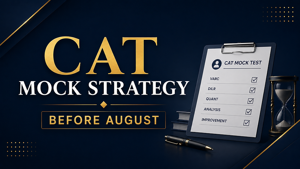 CAT 2026 Mock Tests: How Many Mocks Should You Take Before August?