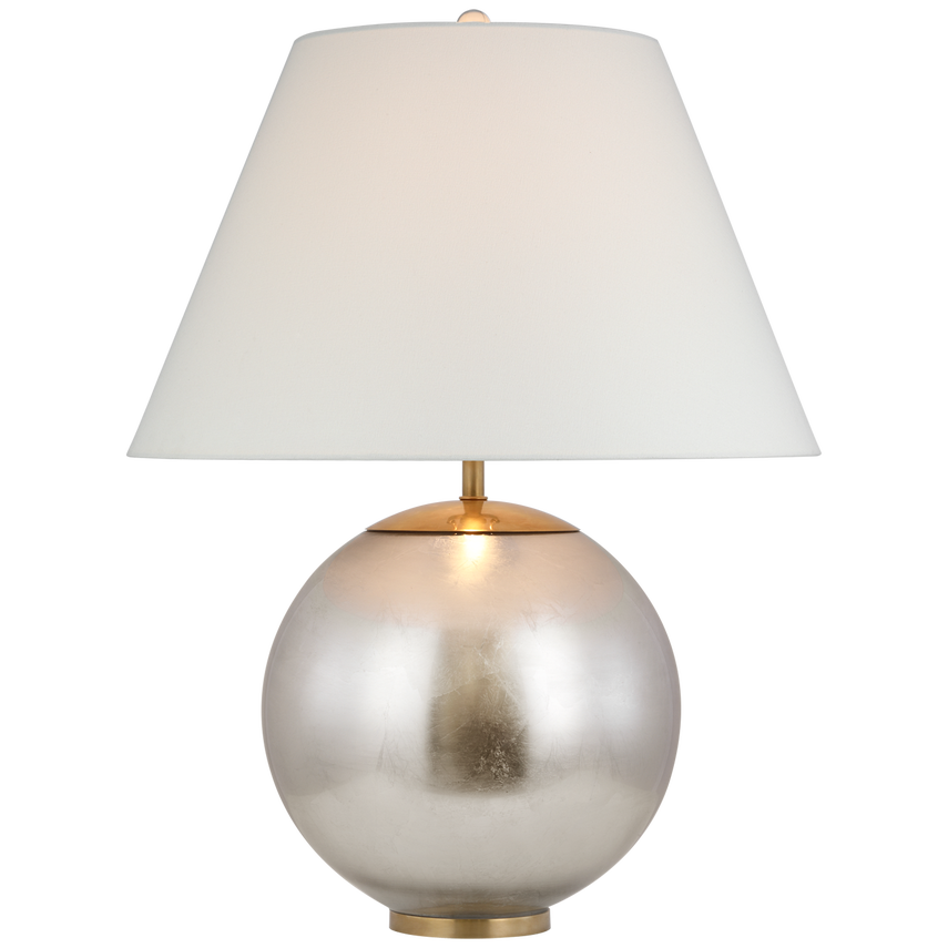 AERIN Morton Large Table Lamp, Burnished Silver Leaf
