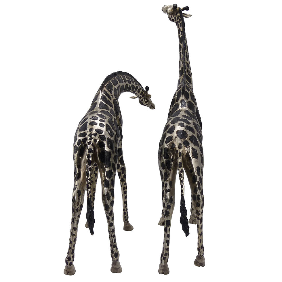 Thumbnail: Bronze Giraffe Pair