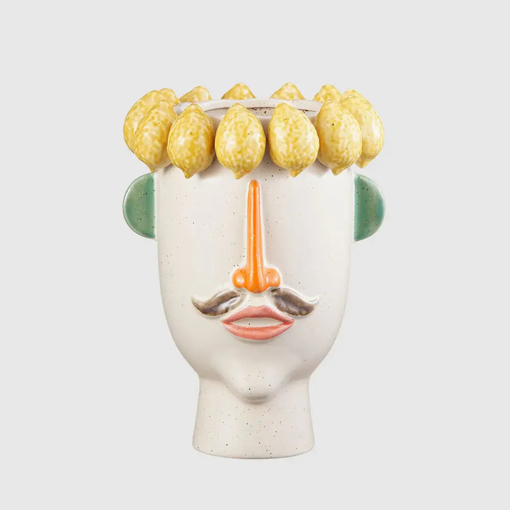 Lemon Facade Ceramic Vase