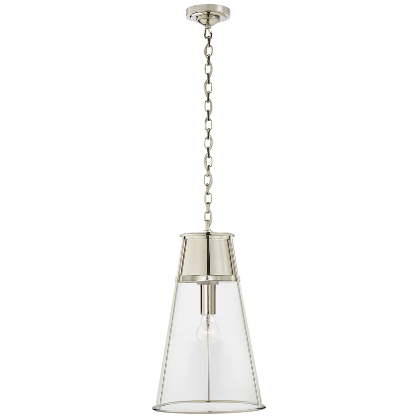 THOMAS O'BRIEN Robinson Large Pendant, Polished Nickel