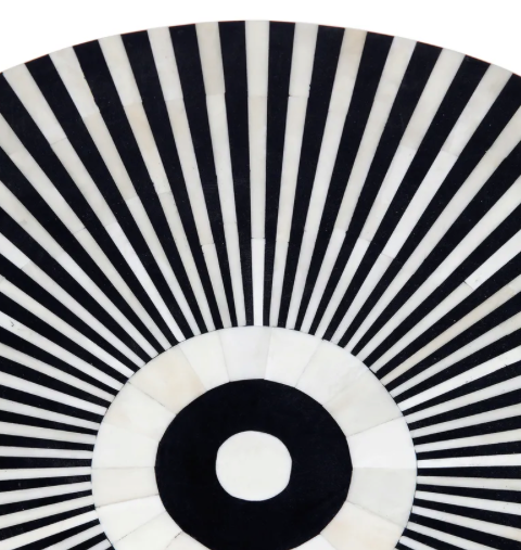 Thumbnail: Essaouira Bone Inlay Side Table – Black & White