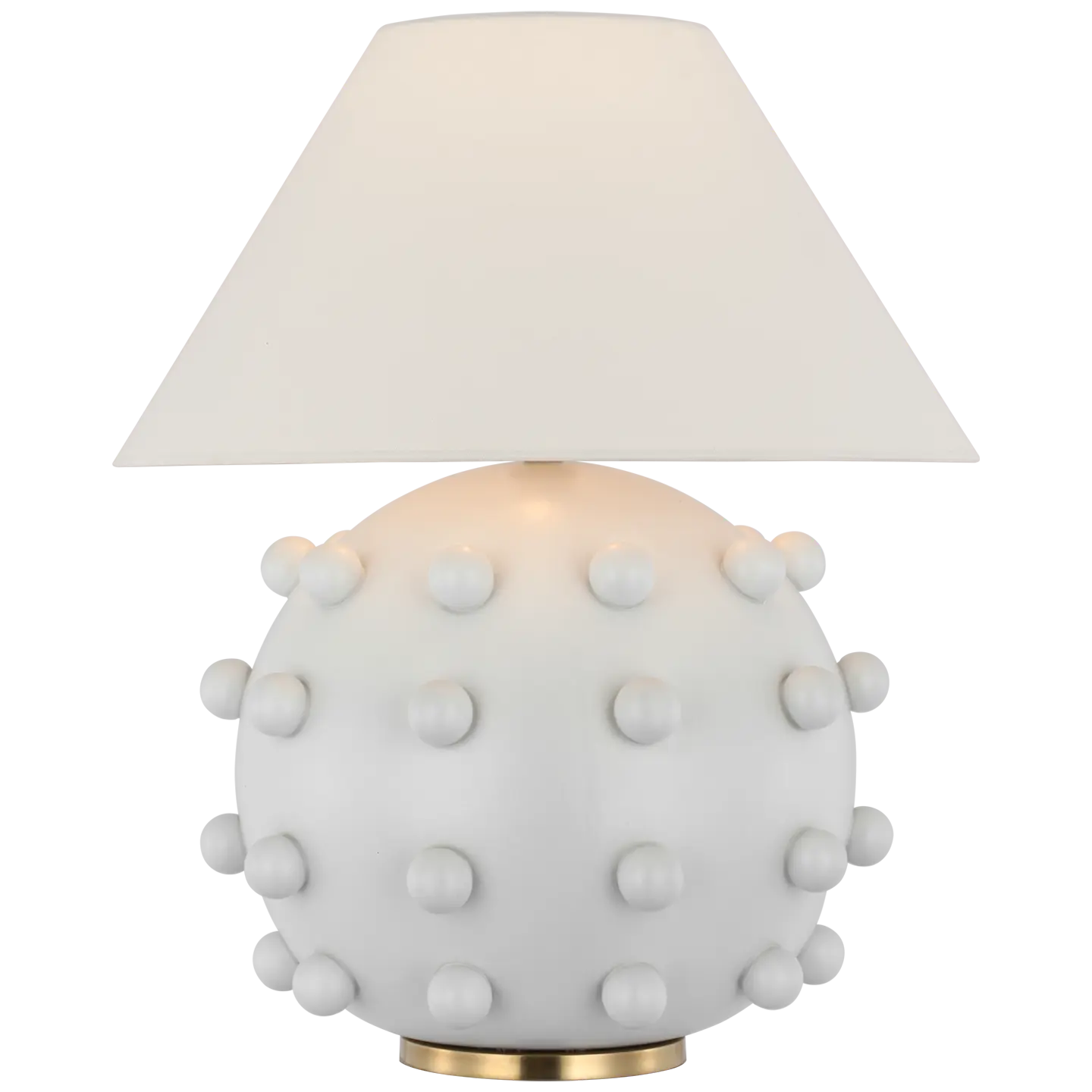 KELLY WEARSTLER Linden Orb Table Lamp Plaster White