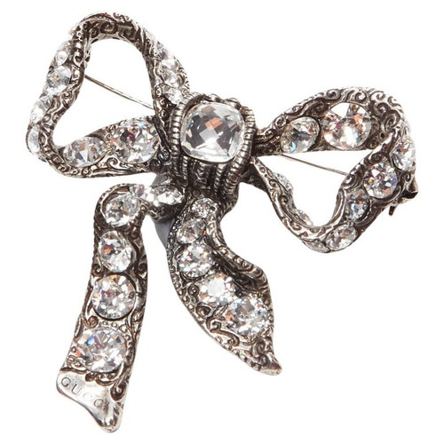 Gucci Web Grosgrain Bow Brooch