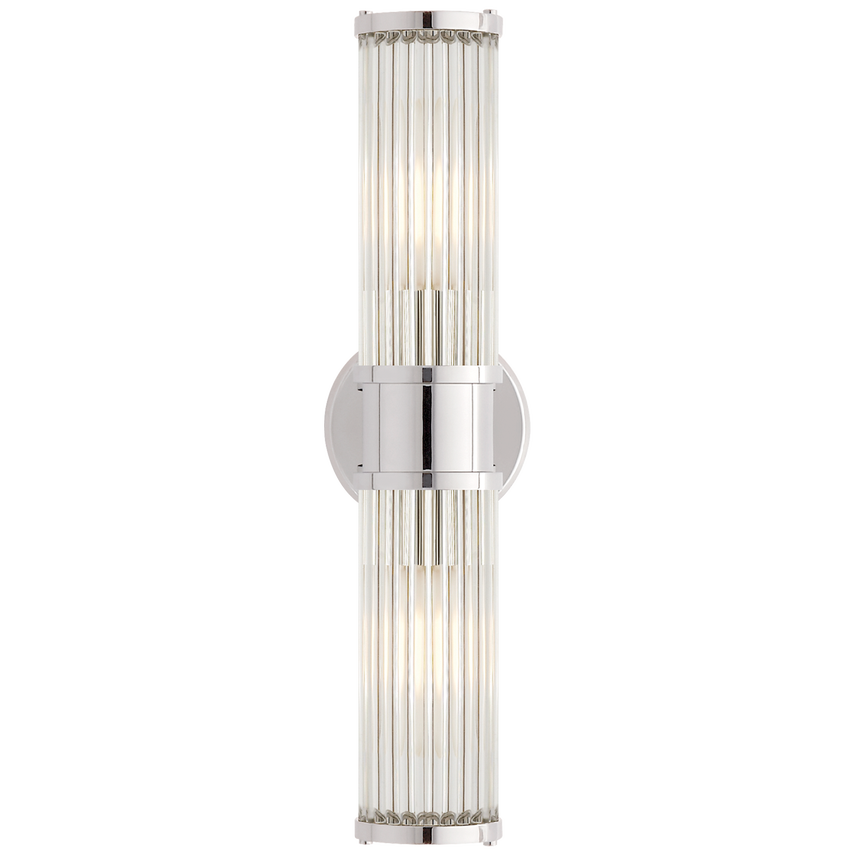 RALPH LAUREN Allen Double Light Sconce, Polished Nickel