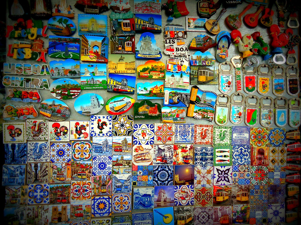 Os imãs decorativos - lembranças da cidade