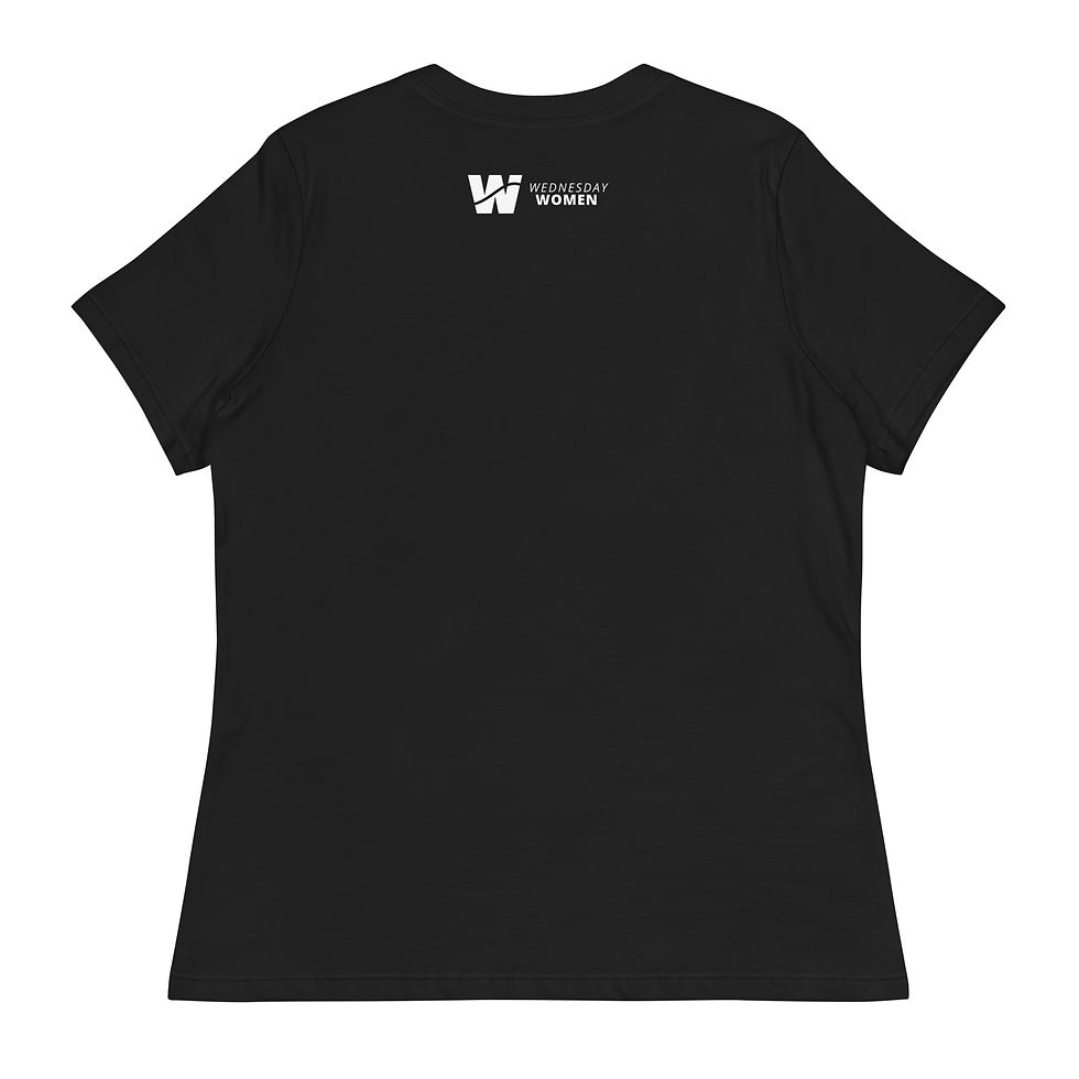 Thumbnail: Women's Relaxed T-Shirt | "Sh*t to Say" | Black & Blue