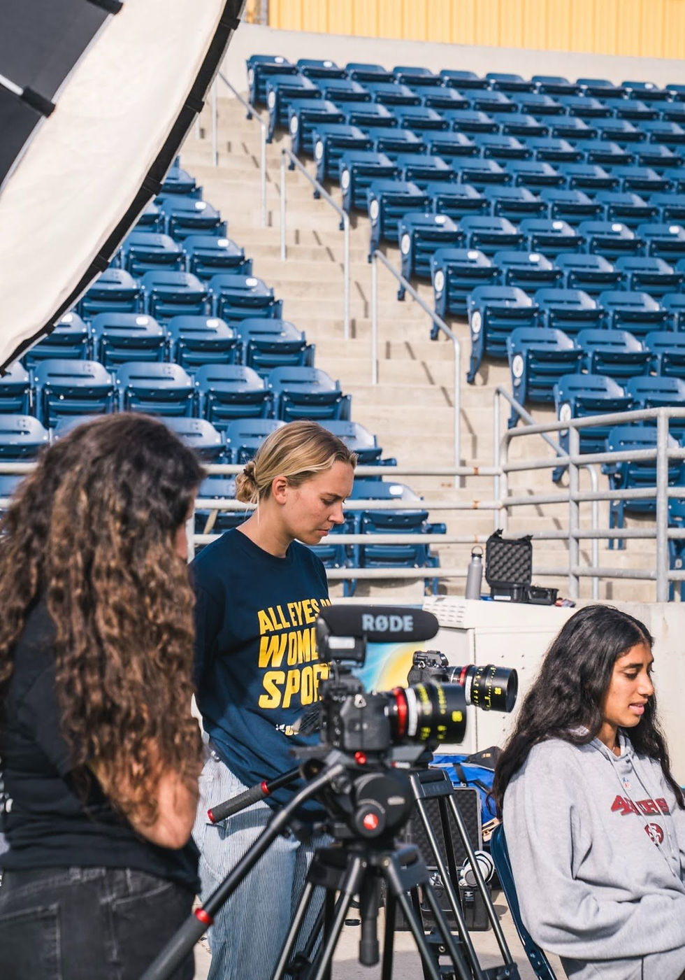 Richa and her crew filming Committed