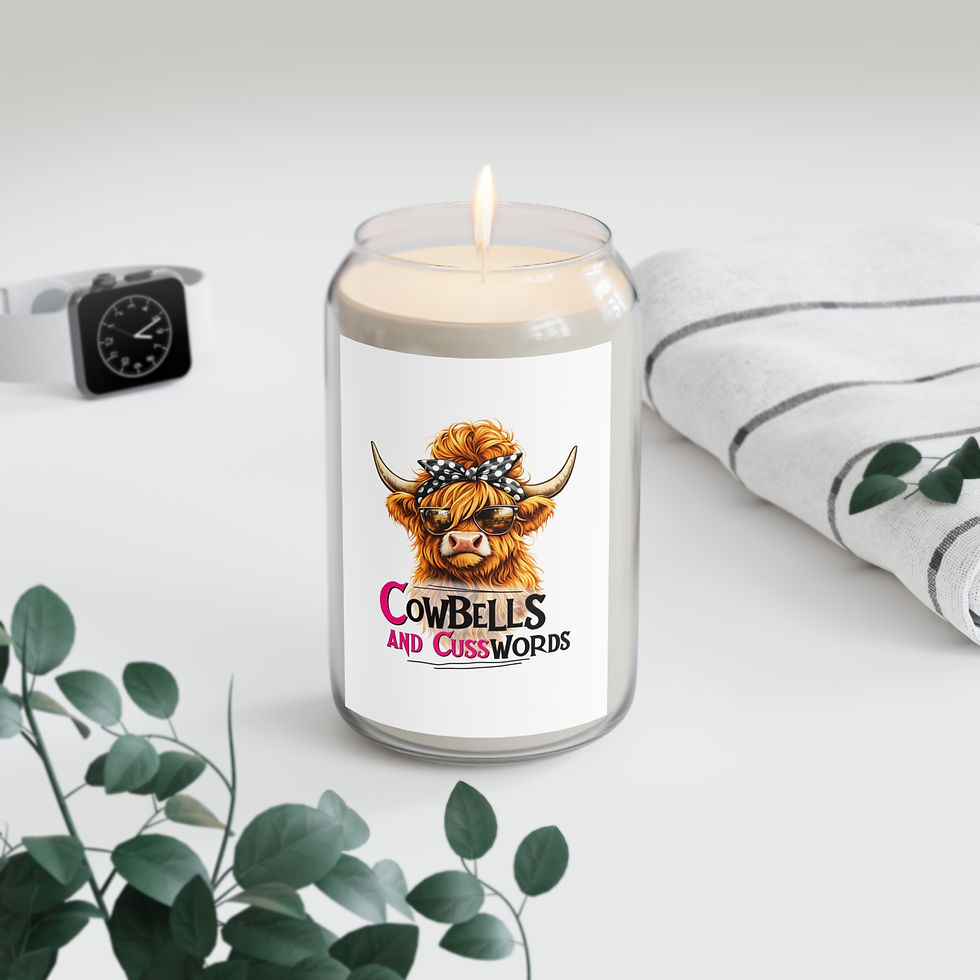 Thumbnail: Cowbells and Cusswords Scented Soy Candle — 13.75 oz