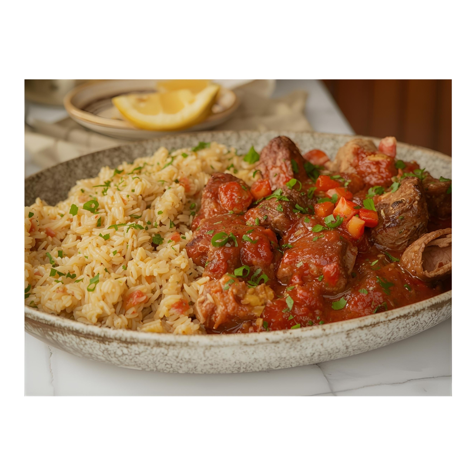 Arranged Food and Objects