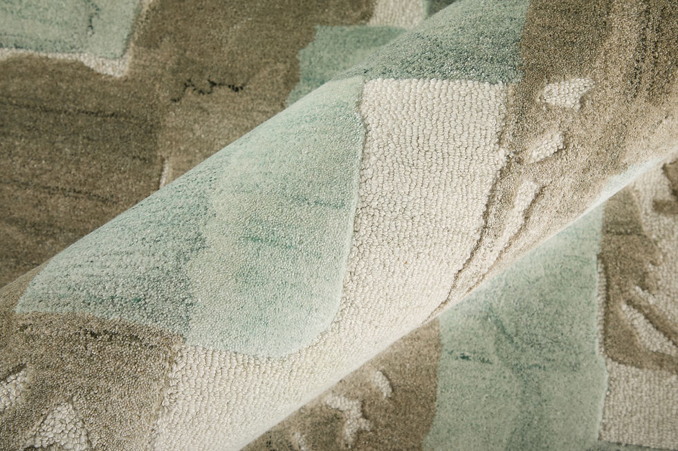 Thumbnail: Kendall Modern Abstract, Green/Brown/Ivory