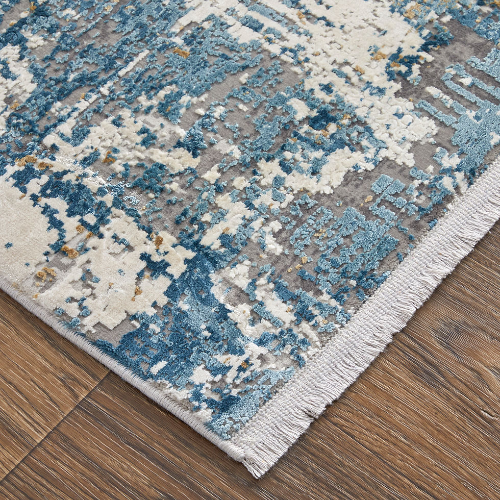 Thumbnail: Cadiz Modern Abstract, Ivory/Tan/Blue