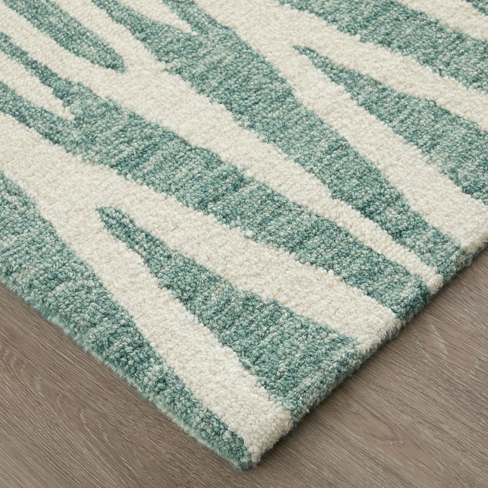 Thumbnail: Wallace Modern Chevron, Blue/White