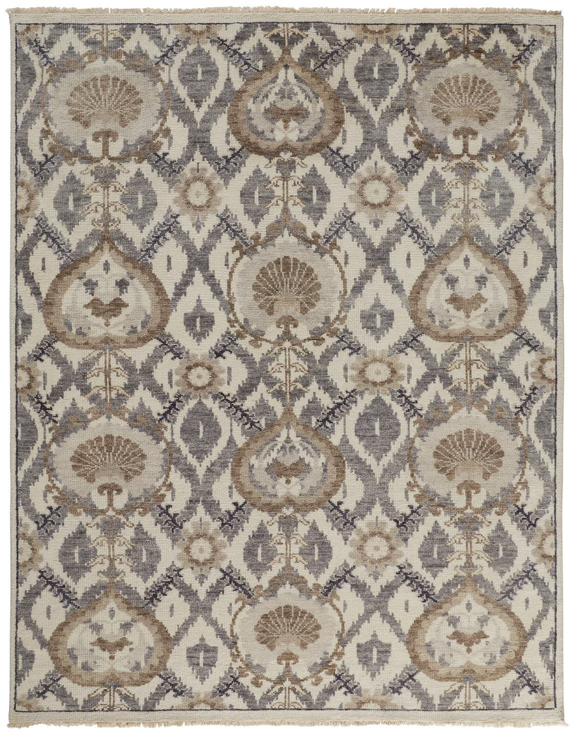 Beall Traditional Oriental, Ivory/Gray/Taupe