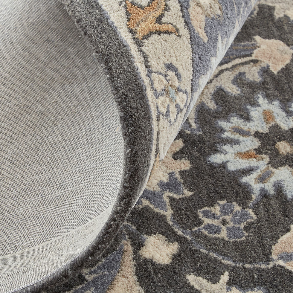 Thumbnail: Rylan Transitional Oriental, Taupe/Blue/Ivory